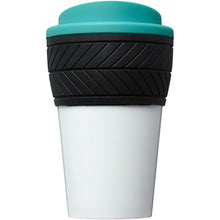 Load image into Gallery viewer, Brite-Americano® tyre 350 ml insulated tumbler — Aqua (front)