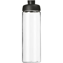 Load image into Gallery viewer, H2O Active® Vibe 850 ml flip lid sport bottle — Transparent / Black (front)