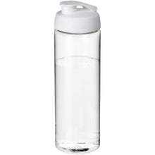 Load image into Gallery viewer, H2O Active® Vibe 850 ml flip lid sport bottle — Transparent / White