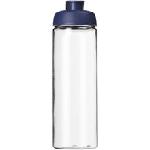 Load image into Gallery viewer, H2O Active® Vibe 850 ml flip lid sport bottle — Transparent / Blue (front)