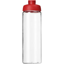 Load image into Gallery viewer, H2O Active® Vibe 850 ml flip lid sport bottle — Transparent / Red (front)