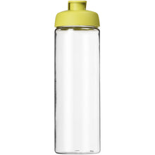Load image into Gallery viewer, H2O Active® Vibe 850 ml flip lid sport bottle — Transparent / Lime (front)
