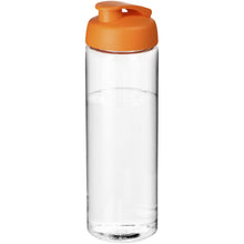 Load image into Gallery viewer, H2O Active® Vibe 850 ml flip lid sport bottle — Transparent / Orange