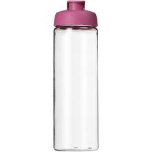 Load image into Gallery viewer, H2O Active® Vibe 850 ml flip lid sport bottle — Transparent / Pink (front)