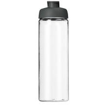 Load image into Gallery viewer, H2O Active® Vibe 850 ml flip lid sport bottle — Transparent / Grey (front)
