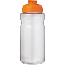 Load image into Gallery viewer, H2O Active® Big Base 1 litre flip lid sport bottle — Orange (front)