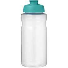 Load image into Gallery viewer, H2O Active® Big Base 1 litre flip lid sport bottle — Aqua (front)