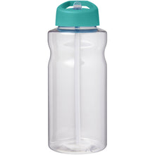 Load image into Gallery viewer, H2O Active® Big Base 1 litre spout lid sport bottle — Aqua (front)