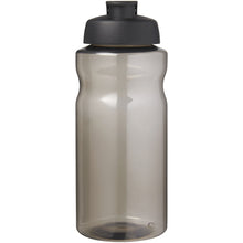 Load image into Gallery viewer, H2O Active® Eco Big Base 1 litre flip lid sport bottle — Charcoal / Black (front)