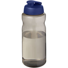 Load image into Gallery viewer, H2O Active® Eco Big Base 1 litre flip lid sport bottle — Charcoal / Blue
