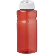 Load image into Gallery viewer, H2O Active® Eco Big Base 1 litre spout lid sport bottle — Red / White (front)