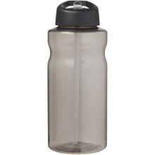 Load image into Gallery viewer, H2O Active® Eco Big Base 1 litre spout lid sport bottle — Charcoal / Black (front)