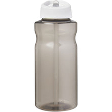 Load image into Gallery viewer, H2O Active® Eco Big Base 1 litre spout lid sport bottle — Charcoal / White (front)
