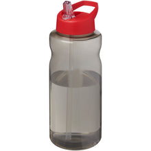 Load image into Gallery viewer, H2O Active® Eco Big Base 1 litre spout lid sport bottle — Charcoal / Red