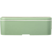 Load image into Gallery viewer, MIYO Renew 700 ml single layer lunch box — Seaglass green / Pebble grey (front)