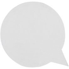 Load image into Gallery viewer, Sticky-Mate® speech bubble-shaped recycled sticky notes — White (front)