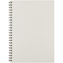 Load image into Gallery viewer, Desk-Mate® A5 colour spiral notebook — Ivory white (front)