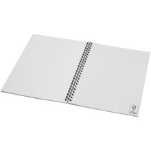 Load image into Gallery viewer, Desk-Mate® A5 colour spiral notebook — Red (detail)