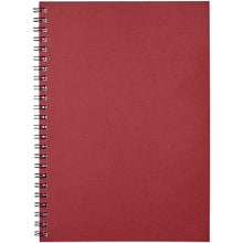 Load image into Gallery viewer, Desk-Mate® A5 colour spiral notebook — Red (front)