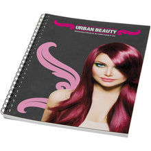 Load image into Gallery viewer, Desk-Mate® A5 colour spiral notebook — Black