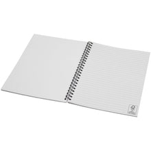 Load image into Gallery viewer, Desk-Mate® A5 colour spiral notebook — Black (detail)