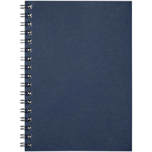 Load image into Gallery viewer, Desk-Mate® A6 colour spiral notebook — Dark blue (front)