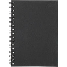 Load image into Gallery viewer, Desk-Mate® A6 colour spiral notebook — Black (front)