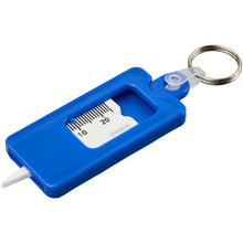 Load image into Gallery viewer, Kym recycled tyre tread check keychain — Blue