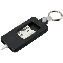 Load image into Gallery viewer, Kym recycled tyre tread check keychain — Black