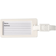 Load image into Gallery viewer, River recycled window luggage tag — White (front)