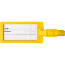 Load image into Gallery viewer, River recycled window luggage tag — Yellow (front)
