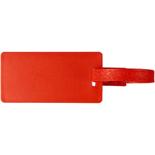 Load image into Gallery viewer, River recycled window luggage tag — Red (back)