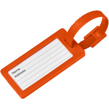 Load image into Gallery viewer, River recycled window luggage tag — Orange