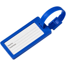 Load image into Gallery viewer, River recycled window luggage tag — Blue