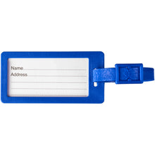Load image into Gallery viewer, River recycled window luggage tag — Blue (front)