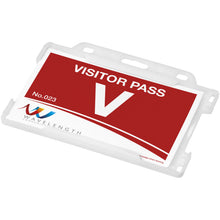 Load image into Gallery viewer, Vega recycled plastic card holder — Frosted Clear