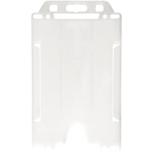 Load image into Gallery viewer, Pierre recycled plastic card holder  — Frosted Clear (back)