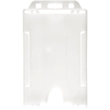 Load image into Gallery viewer, Pierre recycled plastic card holder  — Frosted Clear (front)