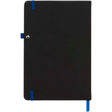 Load image into Gallery viewer, Noir medium notebook — Black / Blue (back)