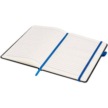 Load image into Gallery viewer, Noir medium notebook — Black / Blue (detail)