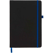 Load image into Gallery viewer, Noir medium notebook — Black / Blue (front)