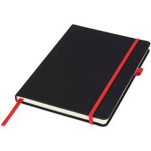 Load image into Gallery viewer, Noir medium notebook — Black / Red