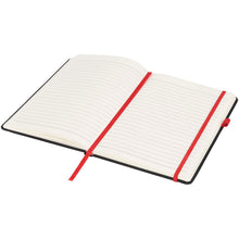 Load image into Gallery viewer, Noir medium notebook — Black / Red (detail)