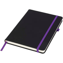 Load image into Gallery viewer, Noir medium notebook — Black / Purple