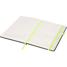 Load image into Gallery viewer, Noir medium notebook — Black / Lime (detail)
