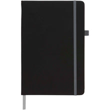 Load image into Gallery viewer, Noir medium notebook — Black / Grey (front)