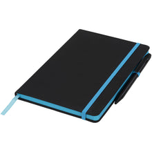 Load image into Gallery viewer, Noir Edge medium notebook — Black / Blue