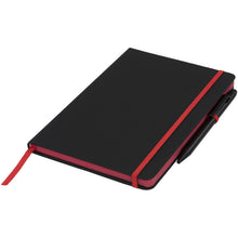 Load image into Gallery viewer, Noir Edge medium notebook — Black / Red