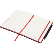 Load image into Gallery viewer, Noir Edge medium notebook — Black / Red (detail)