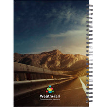 Load image into Gallery viewer, Desk-Mate® A5 hard cover undated diary — White / Black (back)